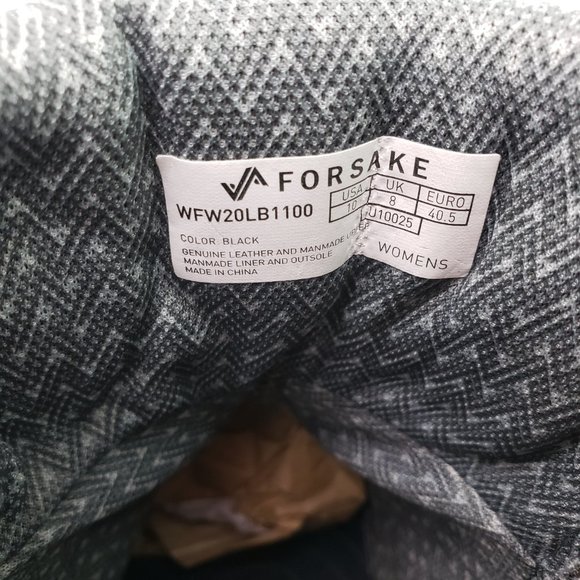 Forsake Lucie Womens Size 10 Black Leather Waterproof Outdoors Hiking Boots - Picture 12 of 15